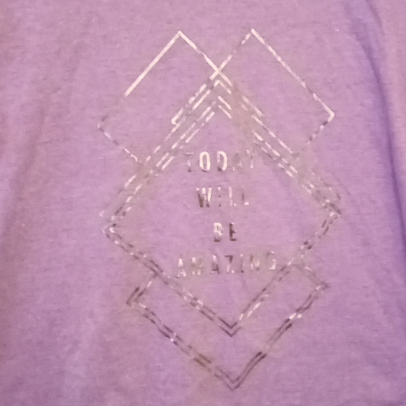 Woman's Casual Tek Gear Tee Shirt "Today Will Be Amazing" Size XL - Picture 2 of 4